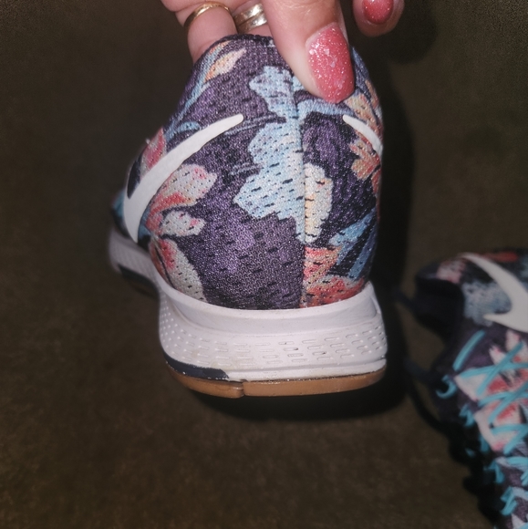 Nike Air Zoom Pegasus 32 Photosynthesis 724381-401 Dark Obsidian Floral Size 6 - Picture 7 of 9